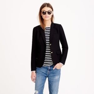 J. Crew Black Wool Schoolboy Blazer